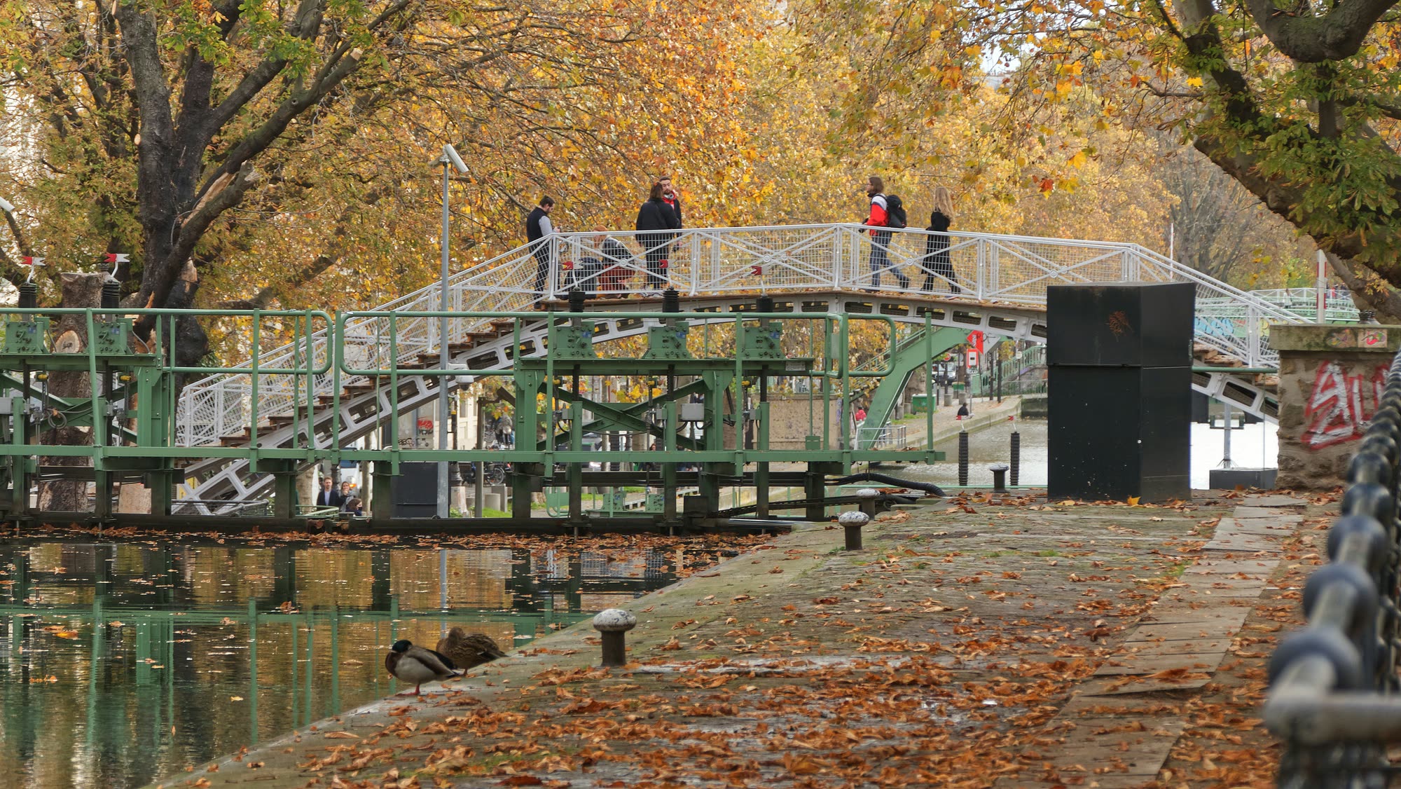 One of the footbridges