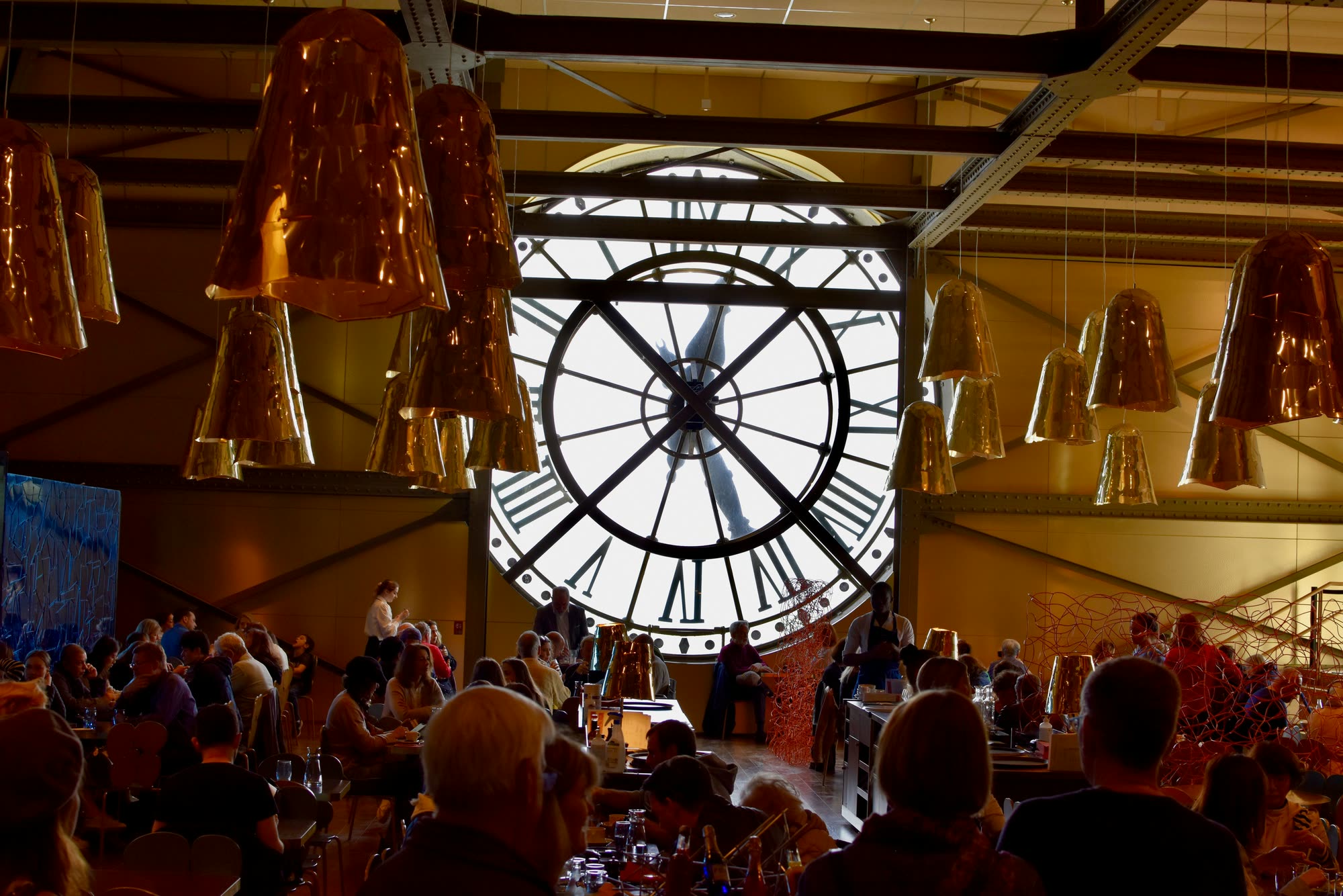 The clock from inside